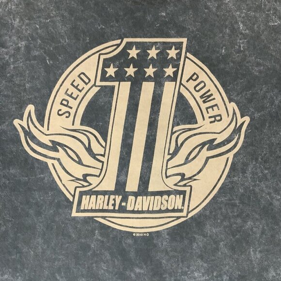 Harley-Davidson Speed Power Womens T-Shirt Medium Black Doc's HD St Louis Mo - Picture 2 of 6
